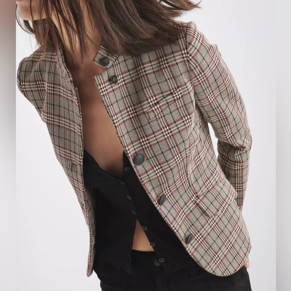 Rag & Bone Slade Plaid Jacket Blazer
